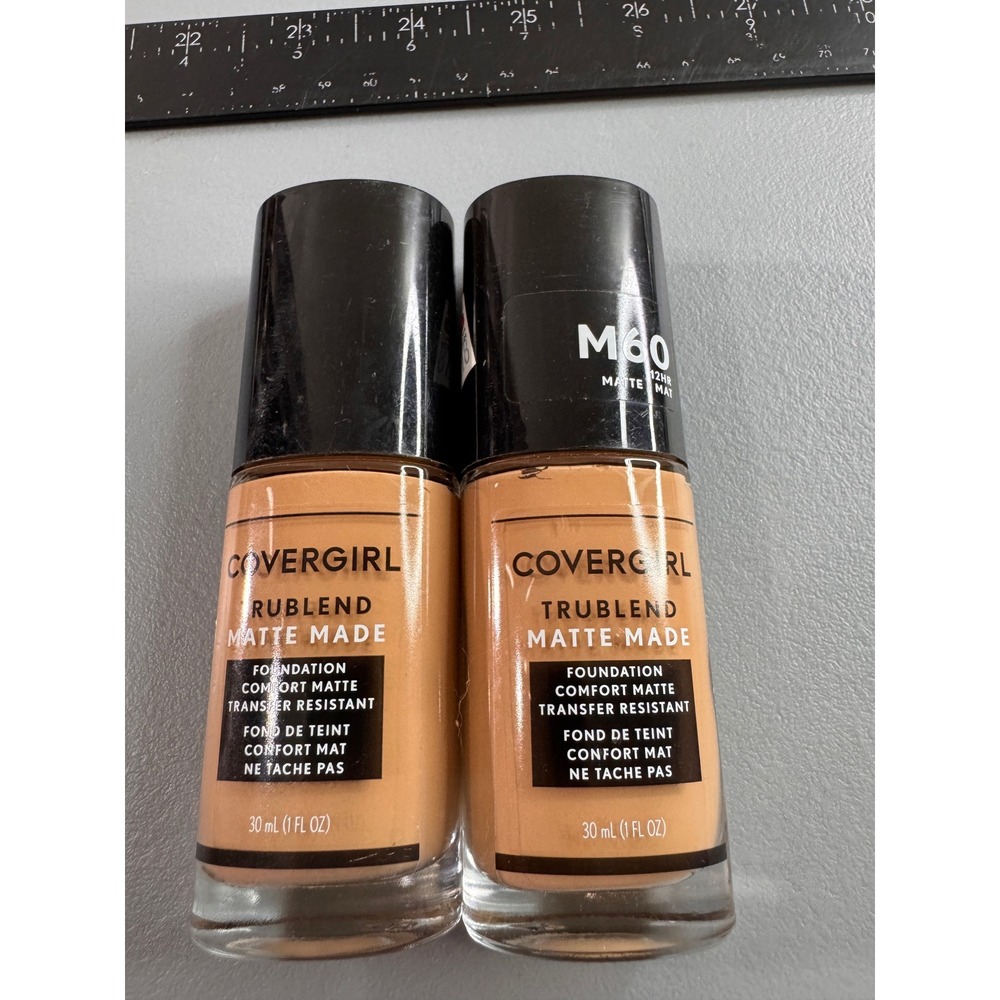 Covergirl TruBlend Matte Made Foundation Women 1oz M60 Natural Beige New 2pk Pmp